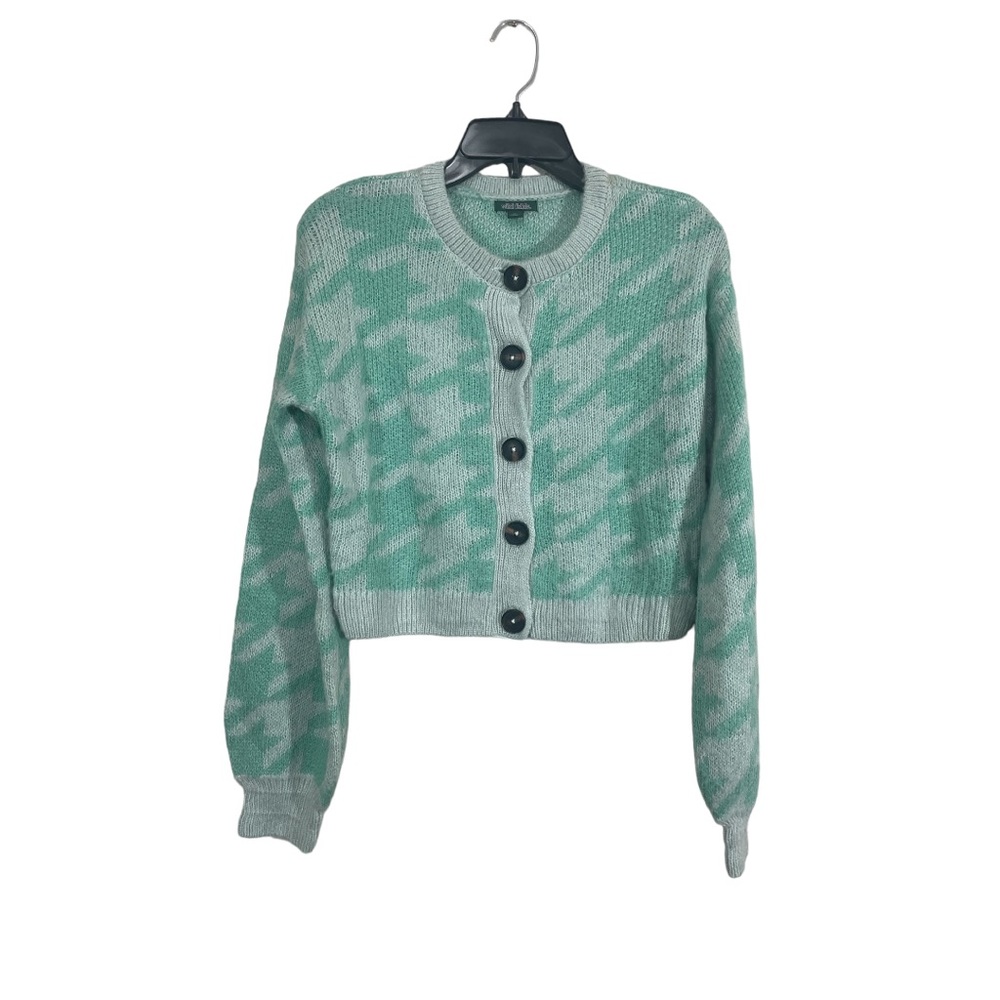 Wild fable houndstooth sweater cardigan